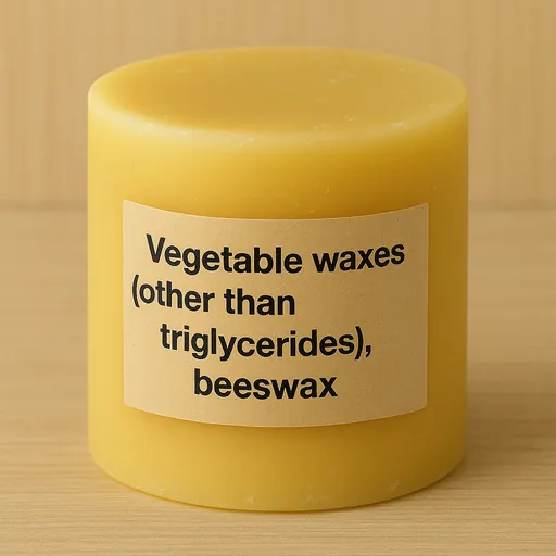 Vegetable waxes (other than triglycerides), beeswax